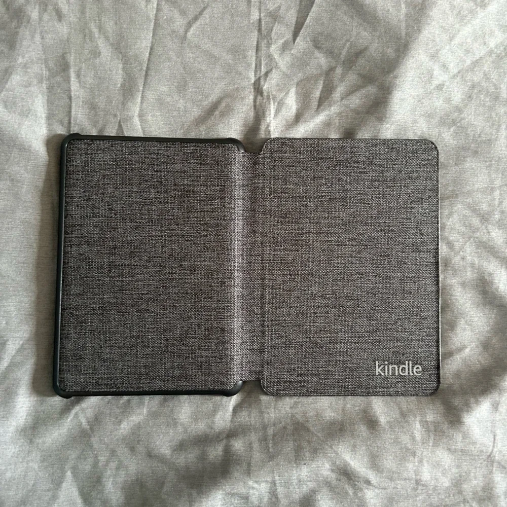Gray Tablet Cover with Durable Fabric and Slim Design